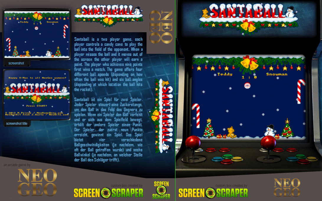SantaBall - Christmas Tennis Game — box-texture (SS)