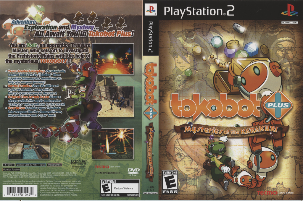 Tokobot Plus - Mysteries Of The Karakuri — box-texture (US)