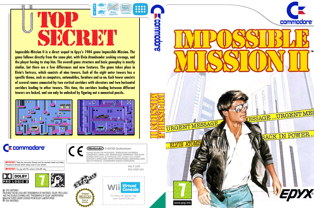 Impossible Mission 2 — box-texture (EU)