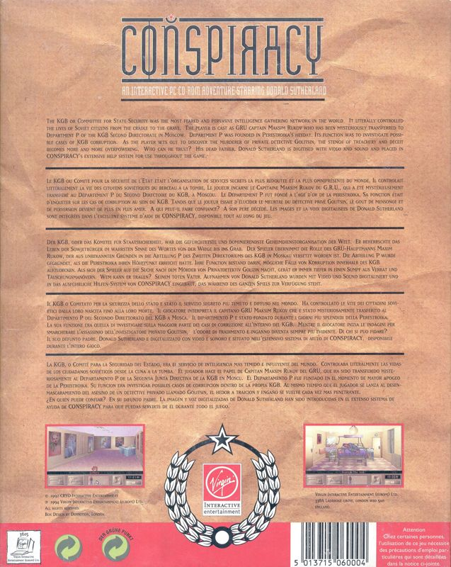 Conspiracy — box-2D-back (EU)