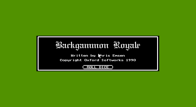 Backgammon Royale — sstitle (WOR)