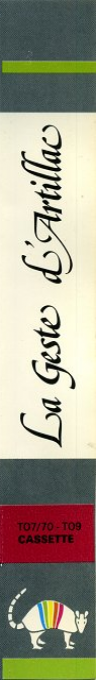 Geste D'artillac, La — box-2D-side (WOR)