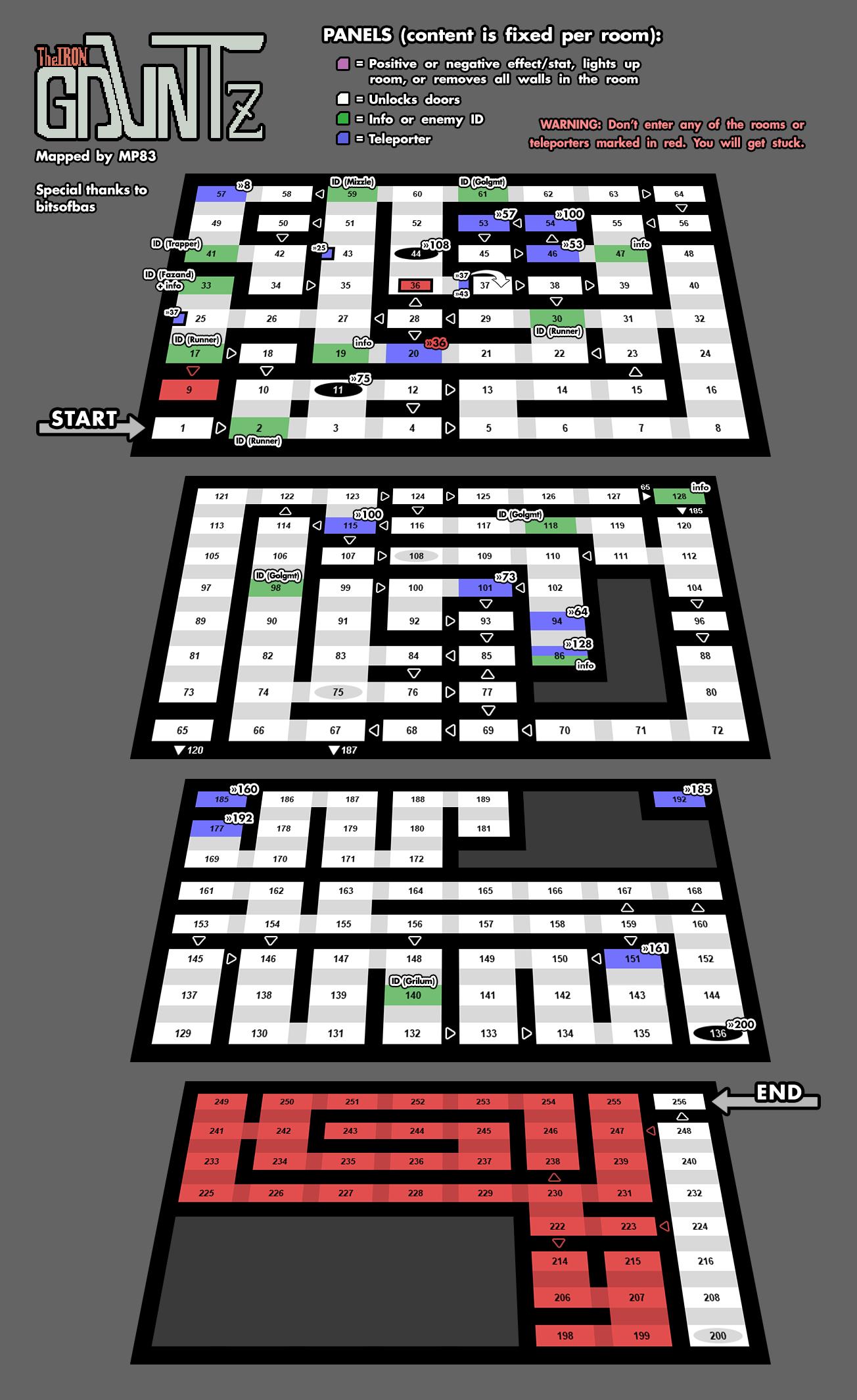 Iron Gauntz, The — maps