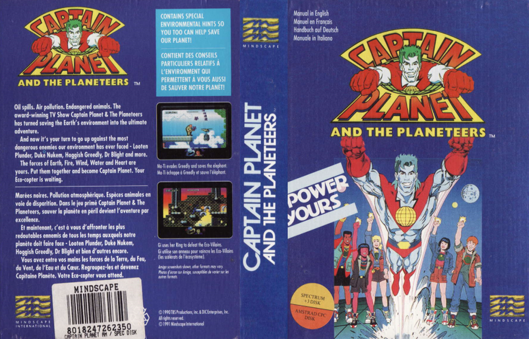Captain Planet and the Planeteers — box-texture (EU)