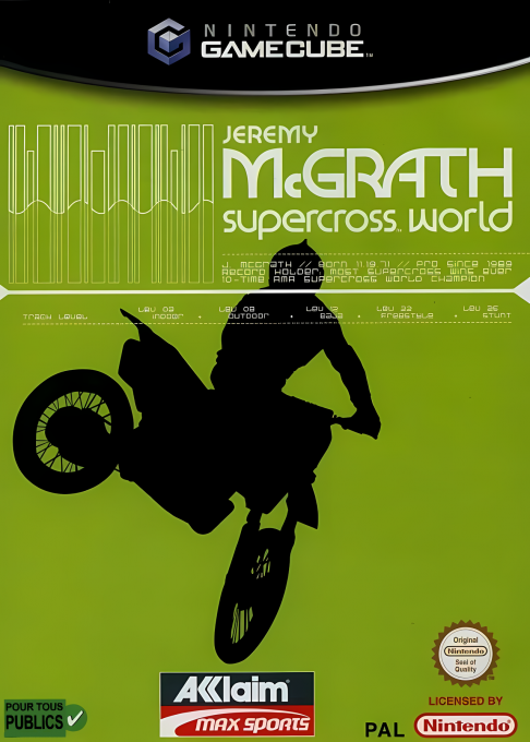 Jeremy McGrath Supercross World — box-2D (FR)