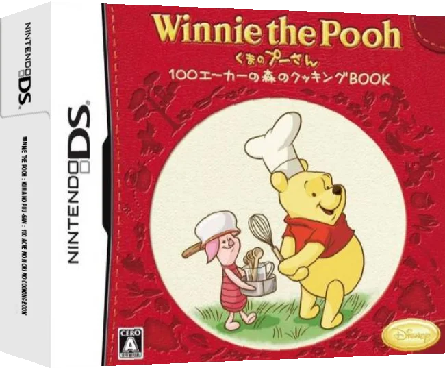 Winnie the Pooh - Kuma no Puu-san - 100 Acre no Mori no Cooking Book — box-3D (JP)