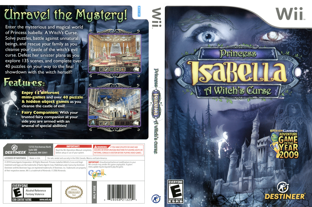 Princess Isabella : A Witch's Curse — box-texture (US)