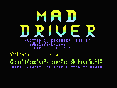 Mad Driver — sstitle (WOR)