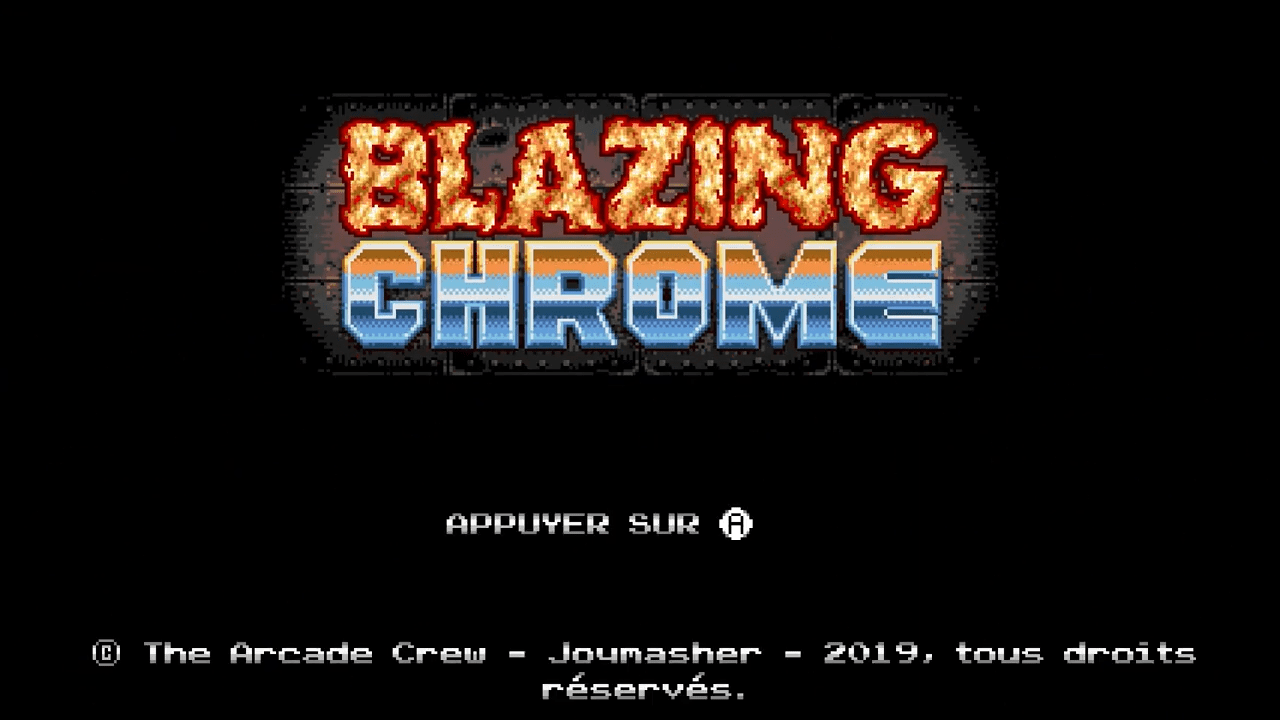 Blazing Chrome — sstitle (FR)