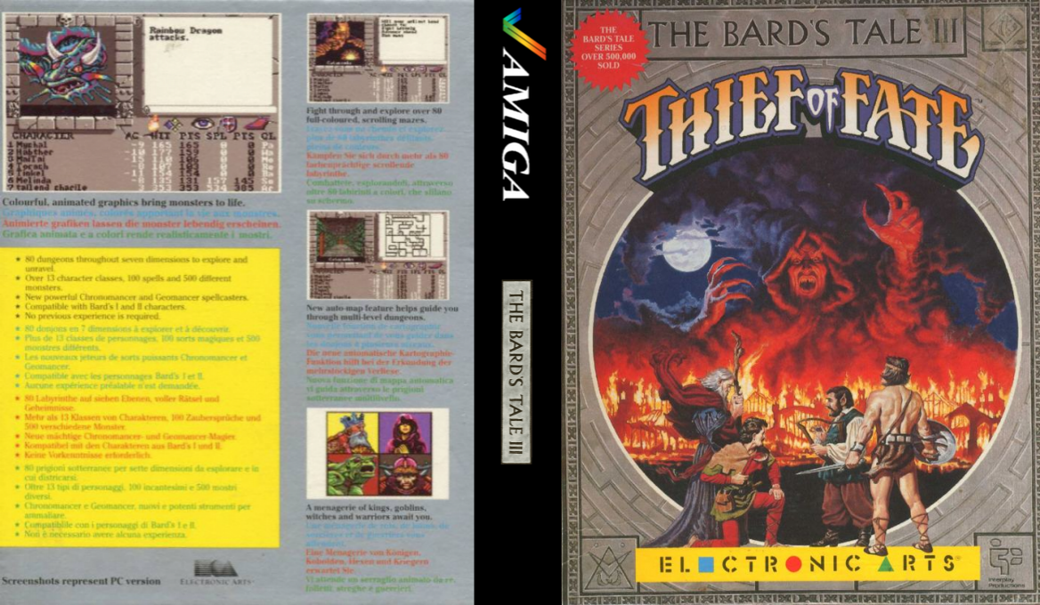 Bard's Tale III, The - Thief of Fate — box-texture (EU)