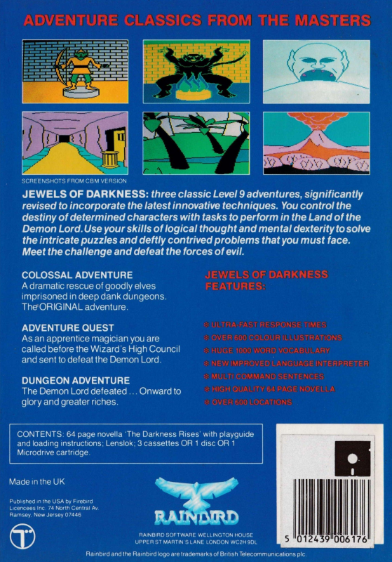 Jewels Of Darkness, The — box-2D-back (EU)