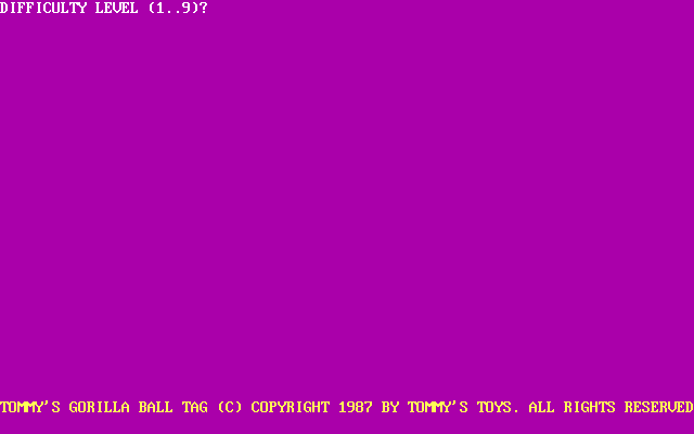 Tommy's Gorilla Ball Tag box art