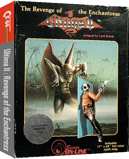 Ultima II - The Revenge of the Enchantress — box-3D (US)