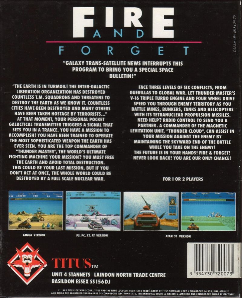 Fire And Forget — box-2D-back (UK)