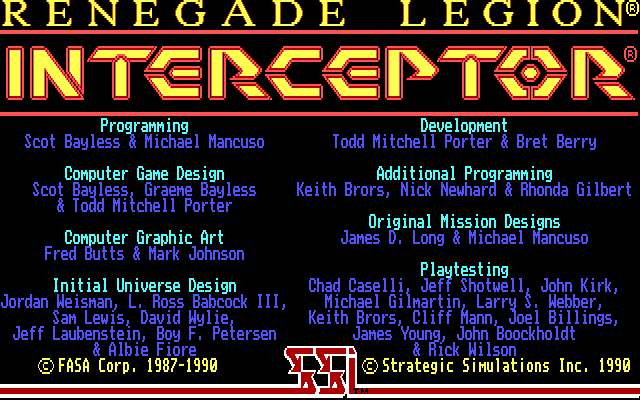 Renegade Legion - Interceptor — sstitle (US)