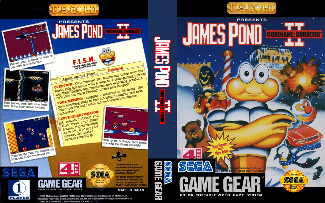 James Pond 2 - Codename - Robocod — box-texture (US)