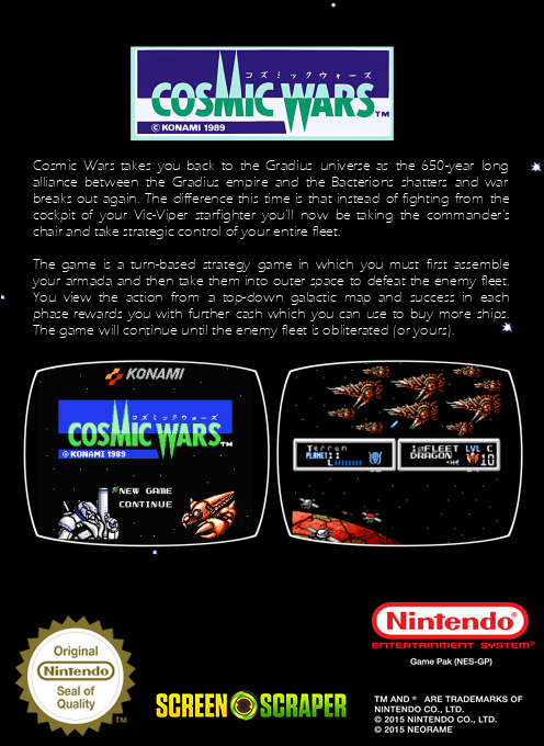 Cosmic Wars — box-2D-back (SS)