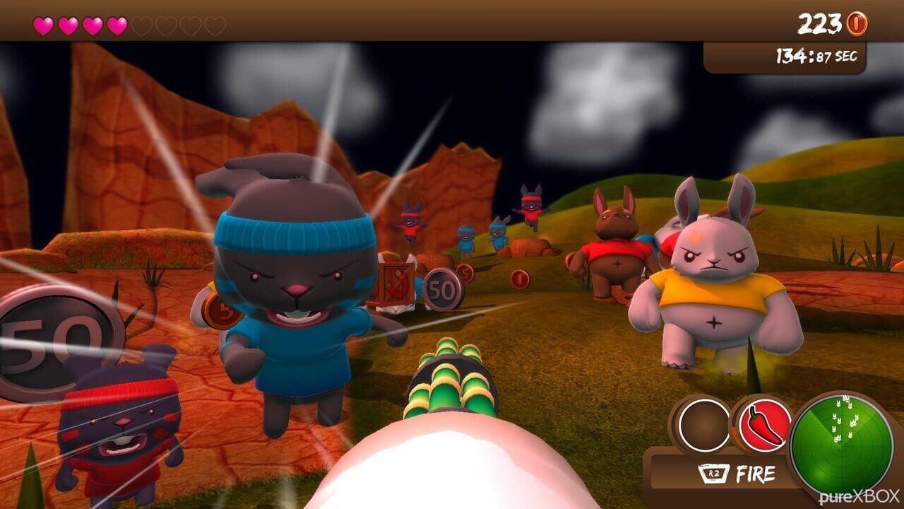 Blast 'Em Bunnies — screenshot (WOR)