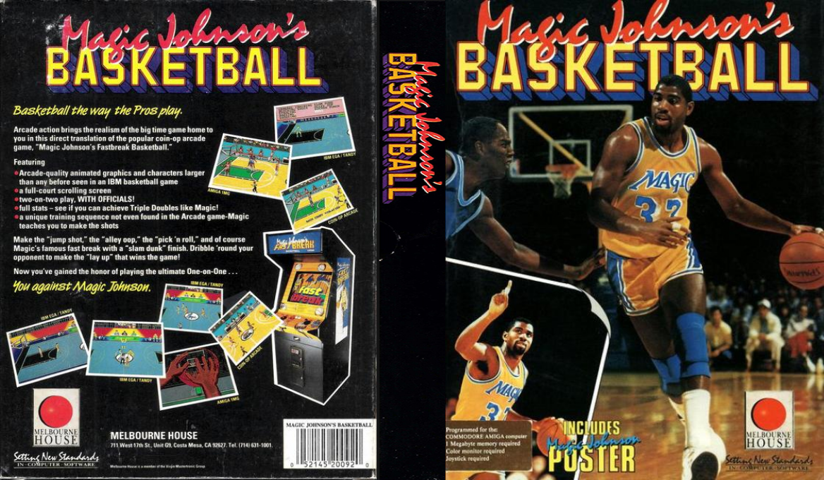 Magic Johnson's Basketball — box-texture (SP)