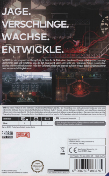 Carrion — box-2D-back (DE)