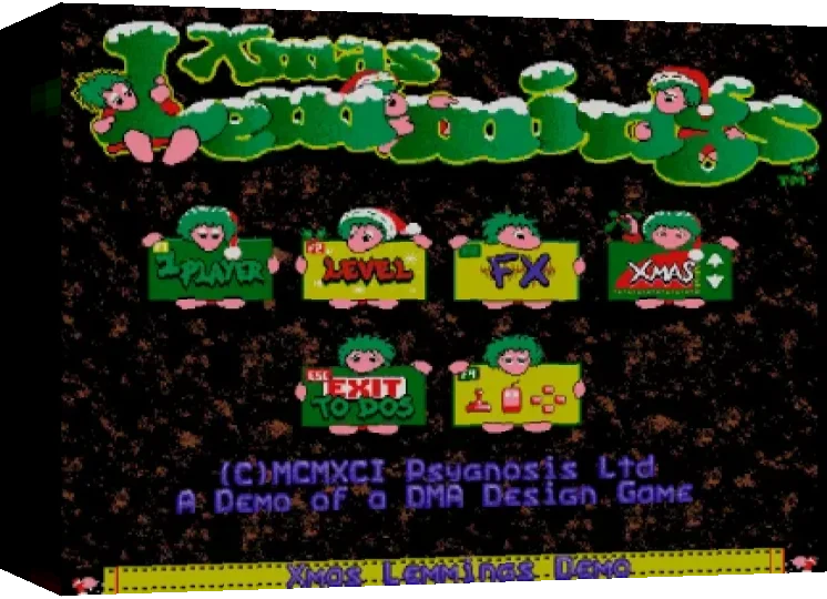 Xmas Lemmings — box-3D (WOR)