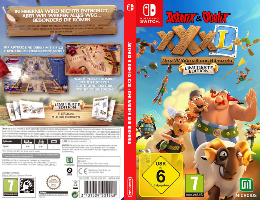 Asterix & Obelix XXXL - The Ram From Hibernia — box-texture (DE)