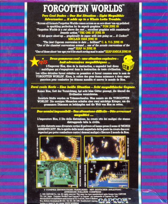 Forgotten Worlds — box-2D-back (EU)