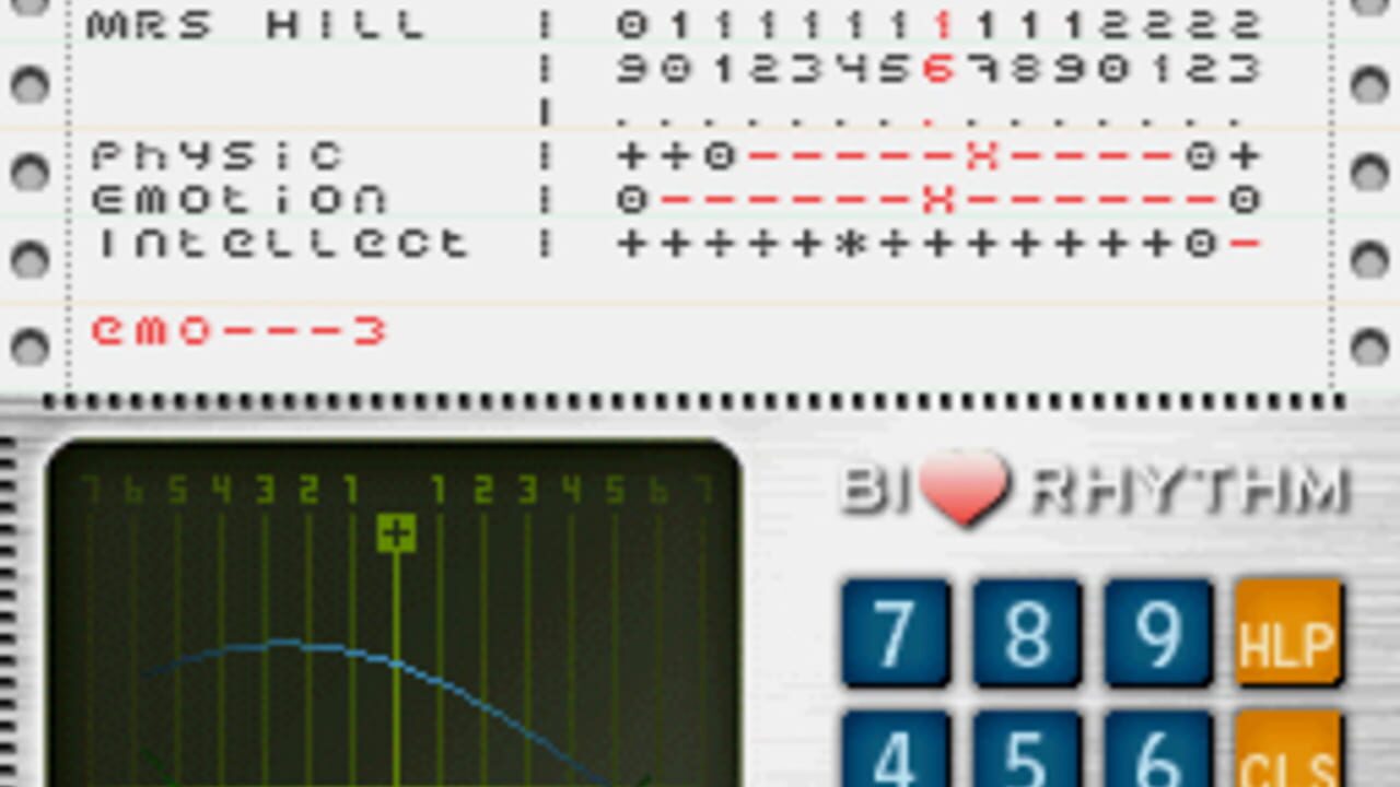 Biorhythm — screenshot (WOR)