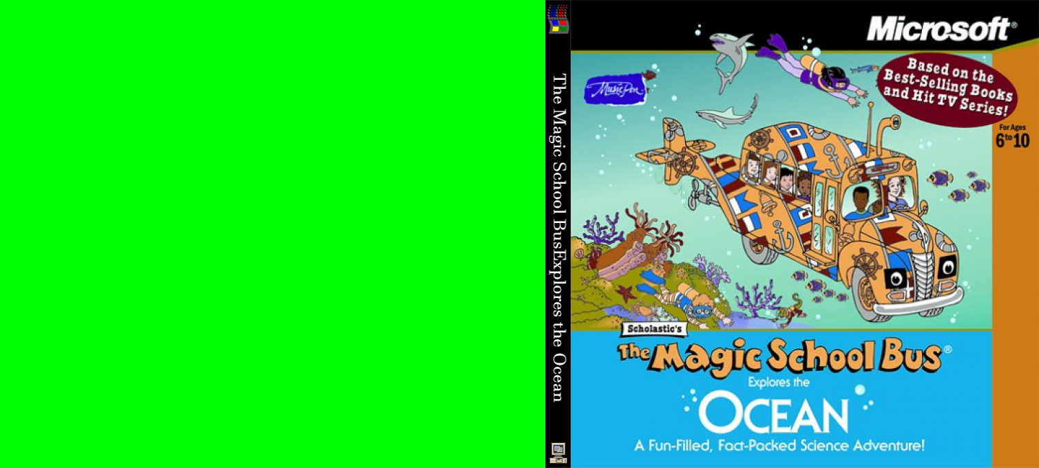 Scholastic's The Magic School Bus Explores the Ocean — box-texture (CUS)