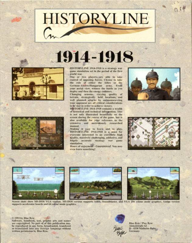 Historyline 1914-1918 — box-2D-back (WOR)