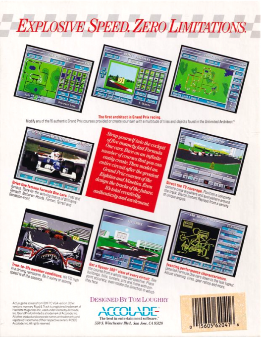 Grand Prix Unlimited — box-2D-back (US)