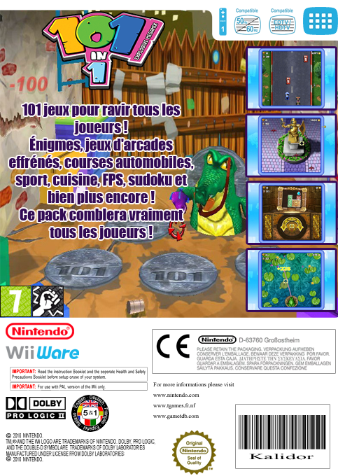 101 In 1 - Explosive Megamix — box-2D-back (FR)
