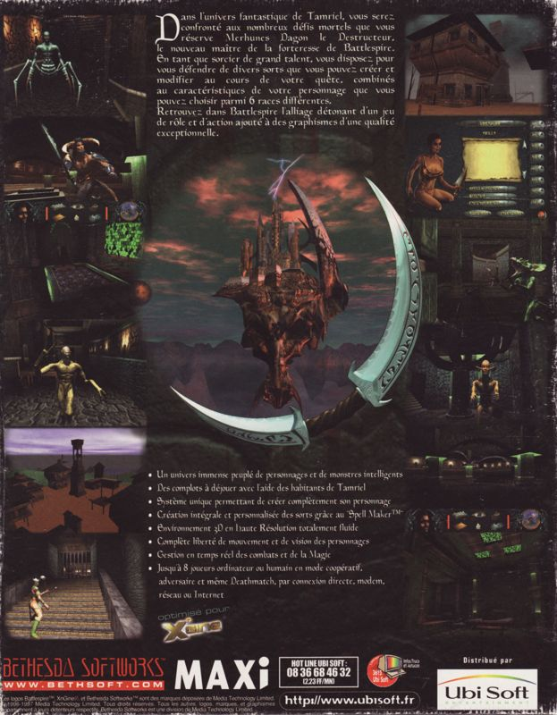 Elder Scrolls Legend Battlespire, An — box-2D-back (FR)