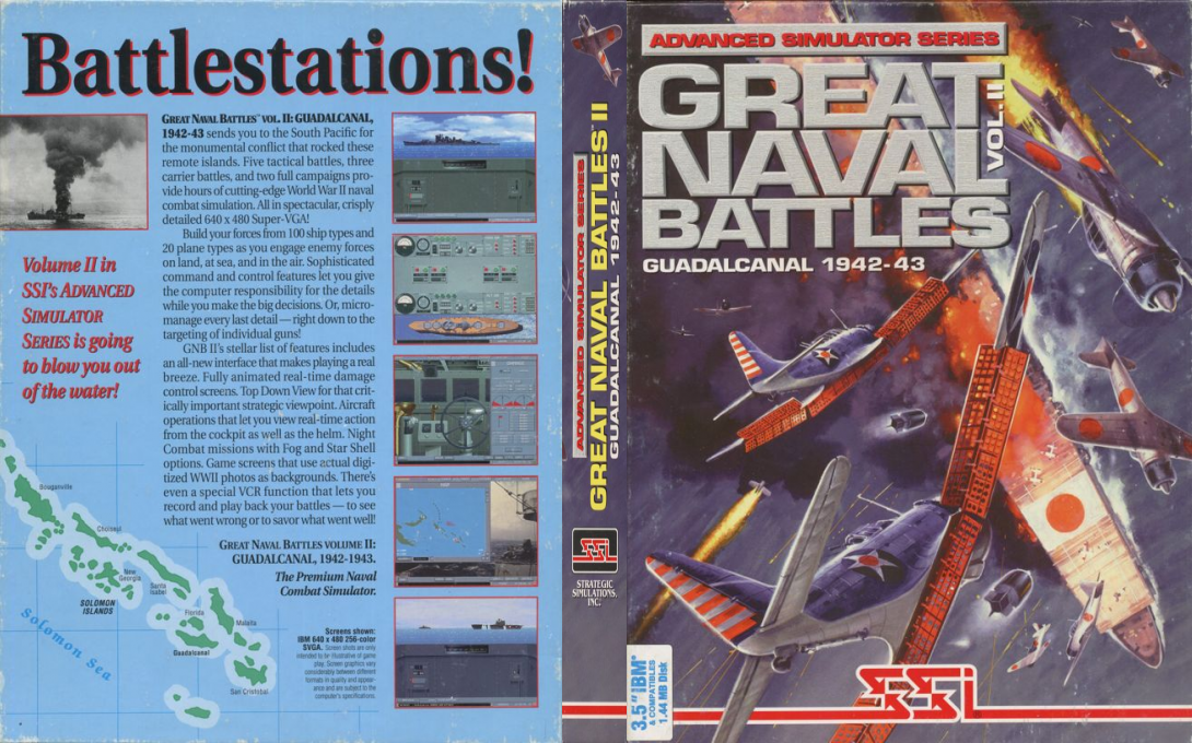 Great Naval Battles Vol 2 - Guadalcanal 1942-43 — box-texture (US)