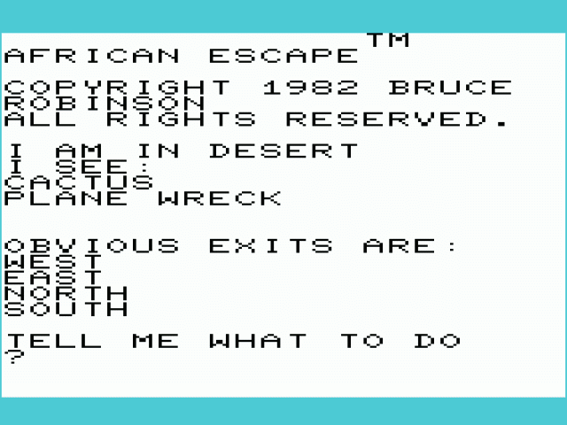 African Escape — sstitle (WOR)