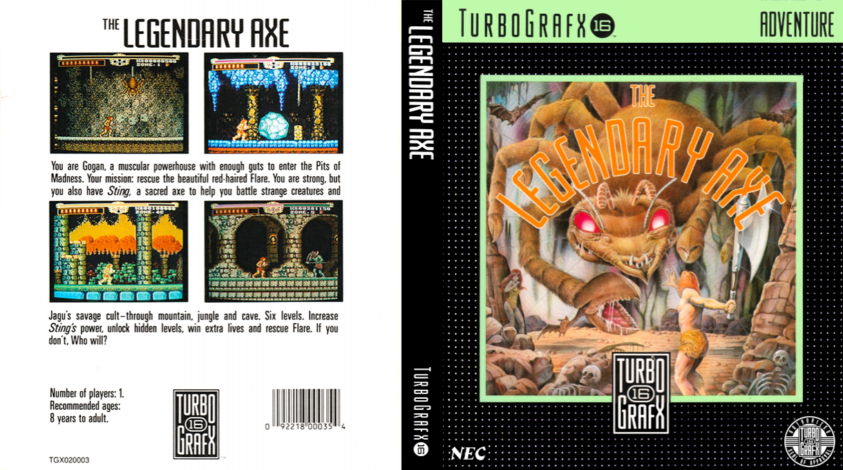 Legendary Axe, The — box-texture (US)