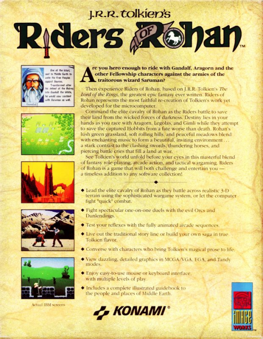 J.R.R. Tolkien's Riders of Rohan — box-2D-back (US)