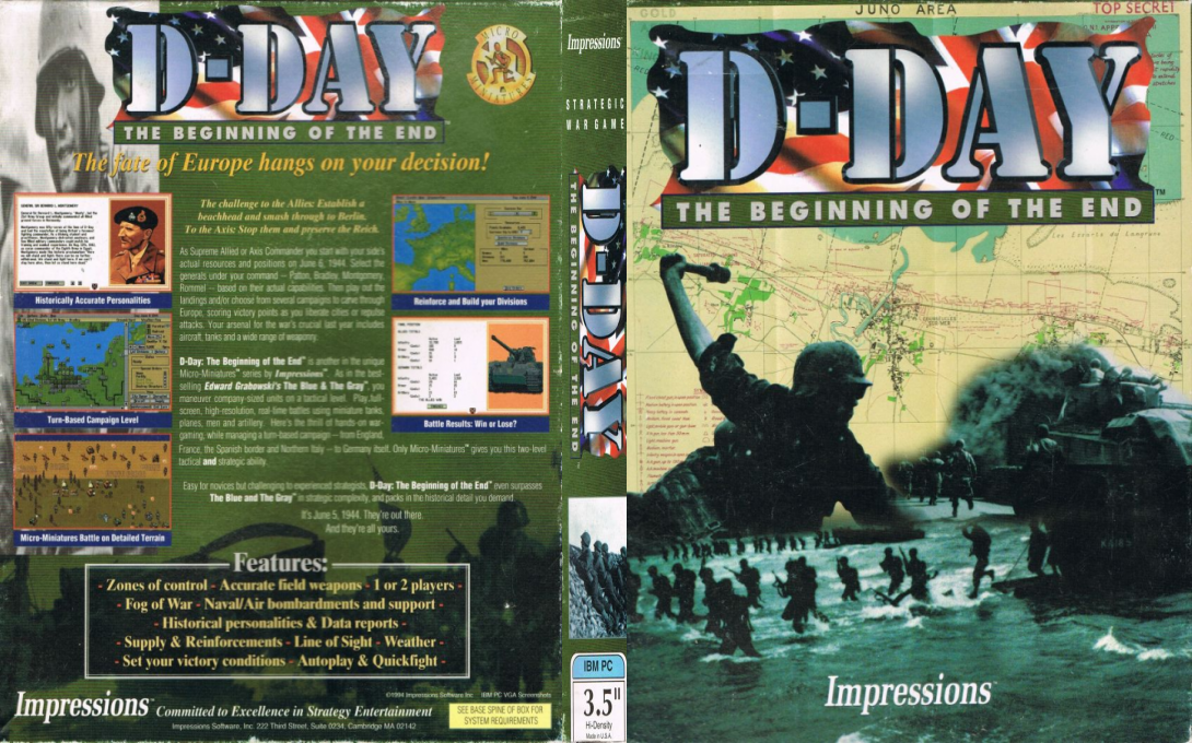 D-day - The Beginning Of The End — box-texture (EU)