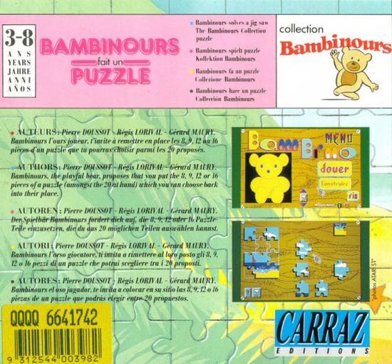 Bambino Collection - Bambino and the Puzzle — box-2D-back (CUS)