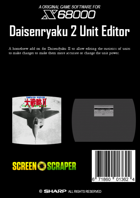 Daisenryaku 2 Unit Editor — box-2D-back (SS)