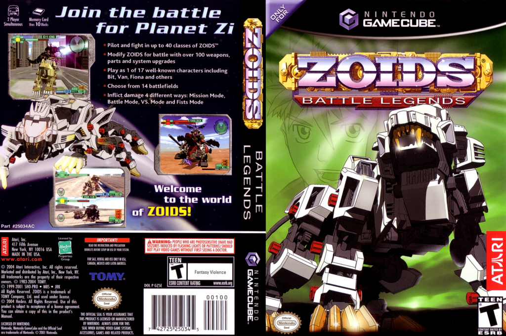 Zoids - Battle Legends — box-texture (US)
