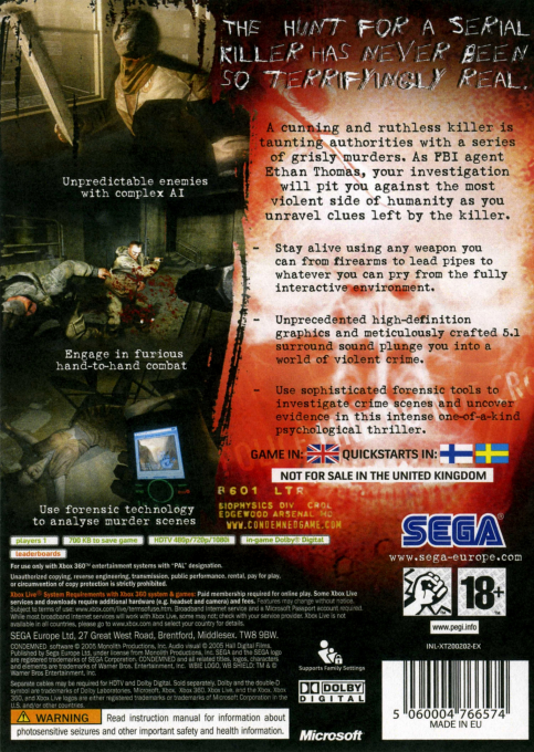 Condemned — box-2D-back (EU)