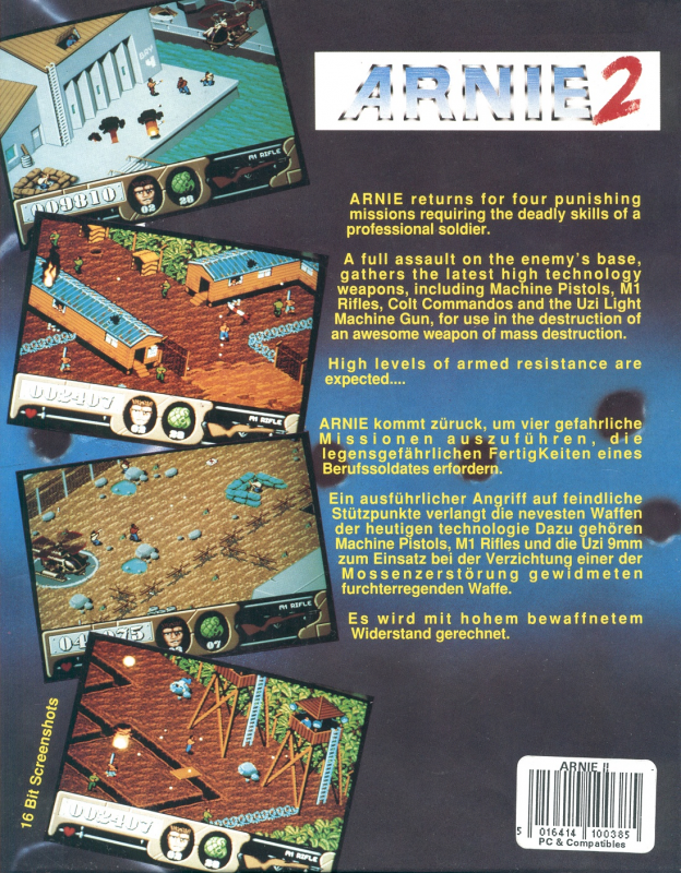 Arnie 2 — box-2D-back (EU)