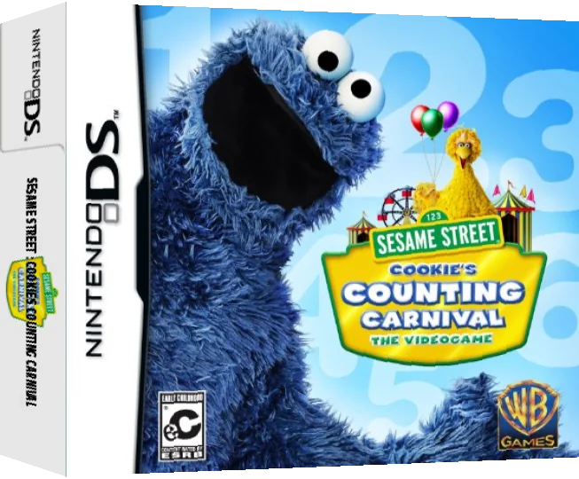 123 Sesame Street - Cookie's Counting Carnival - The Videogame — box-3D (US)