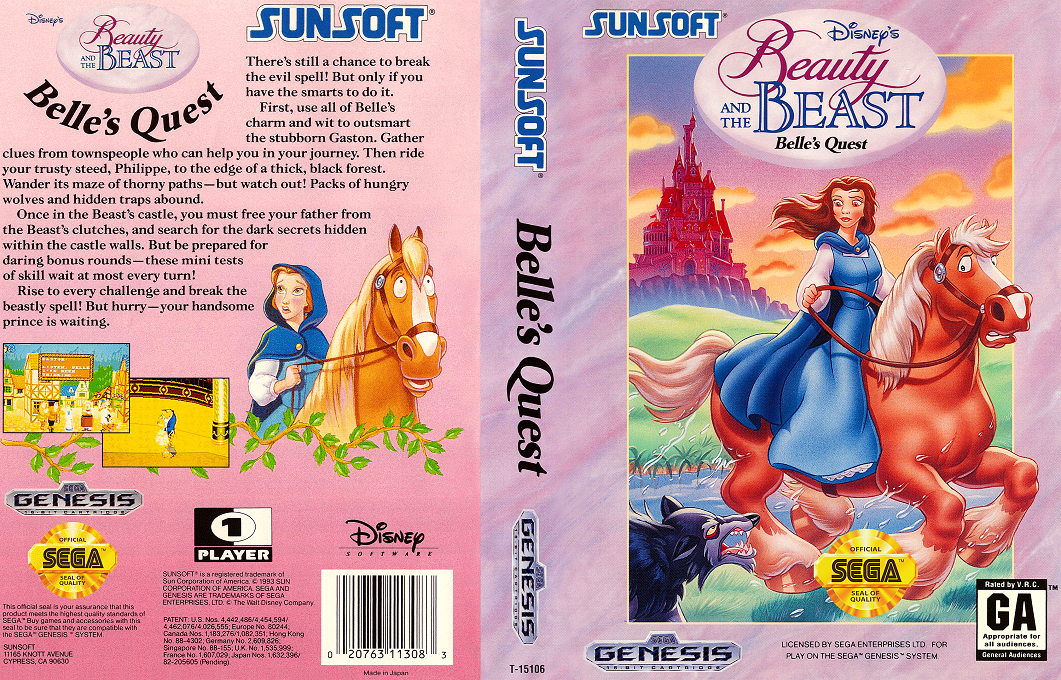 Beauty And The Beast - Belle's Quest — box-texture (US)