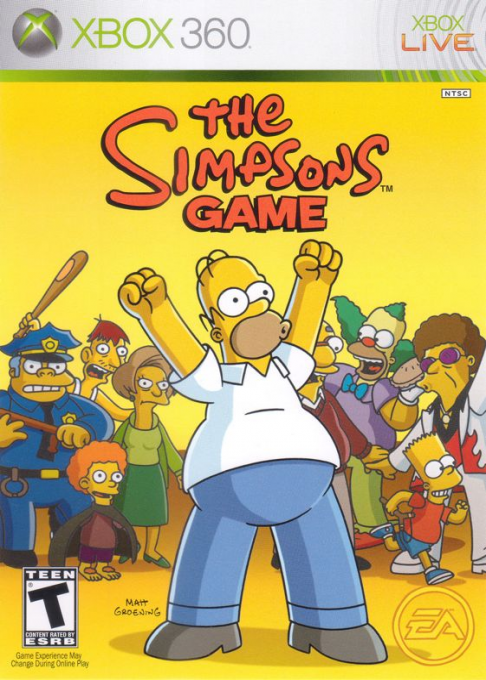 Simpsons Game, The box art
