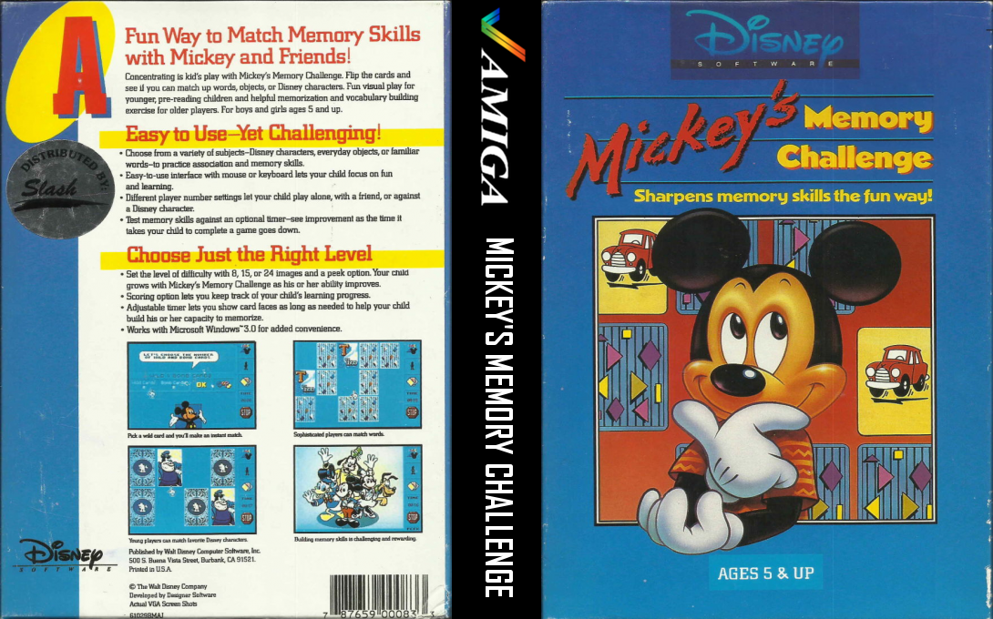 Mickey Jeu de Memoire — box-texture (US)
