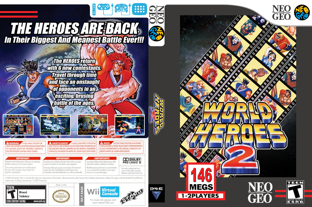 World Heroes 2 — box-texture (US)