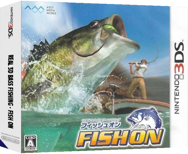 Real 3D Bass Fishing - Fish On — box-3D (JP)