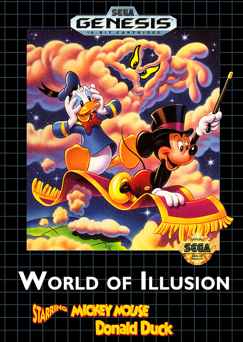 World Of Illusion Starring Mickey Mouse And Donald Duck box art